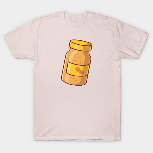 Floating Peanut Jam Cartoon T-Shirt by Catalyst Labs